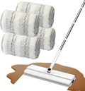 IKS-1 Replacement Microfiber Mop Pads Refill for Mop and Bucket Set, 4 Pack