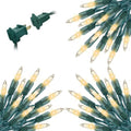 Minetom Clear Christmas String Lights 3 Pack 20 Feet 100 Counts Warm White
