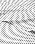 Cal King 4 Piece Striped Sheet Set - Breathable & Cooling - Fine Lines