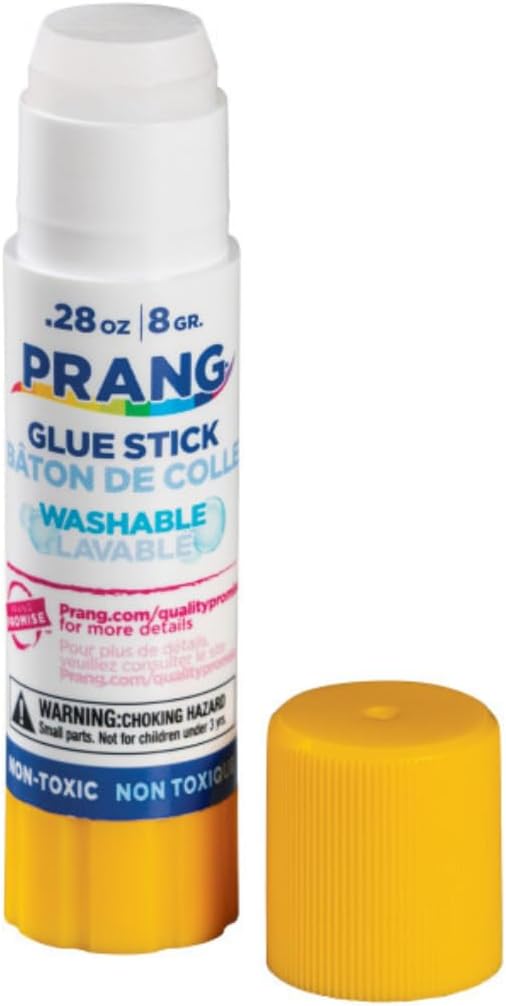 Prang Washable Glue Stick, Clear, 0.28 oz., 60 Count/Box, Case of 6 Boxes, 360 Glue Sticks Total