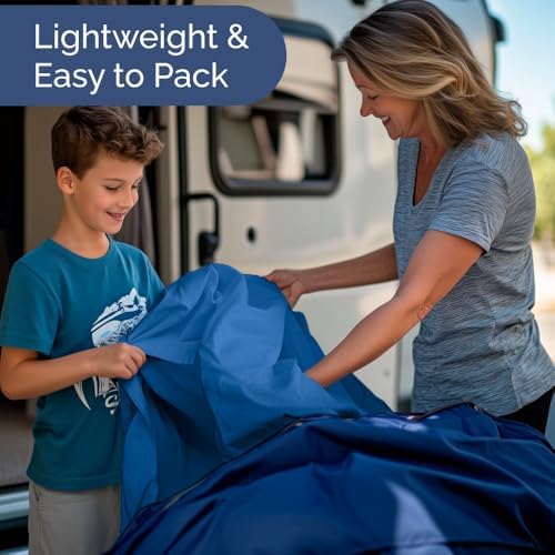 Short Queen Size 4 Piece Bed Sheet Set - RV Short Queen Sheets - Royal Blue