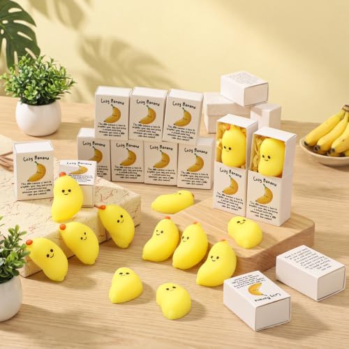 24 Sets Banana Positive Gifts Pocket Hug Party Favors