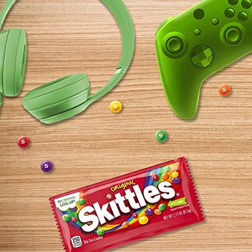 SKITTLES Original Chewy Candy, Full Size Bulk Candy, 2.17oz, Pack of 36
