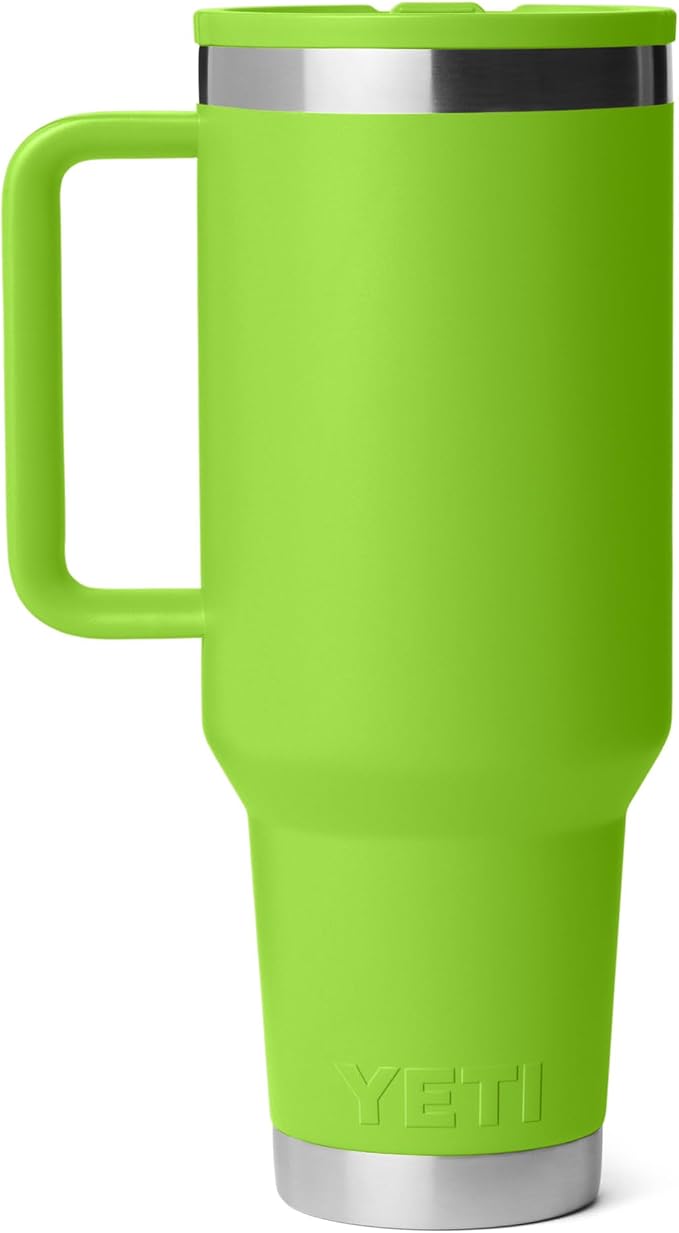 YETI Rambler 40 oz Travel Mug with Flip Straw Lid – Stainless Steel, Vacuum Insulated, Leakproof, Cup Holder Friendly, Venom