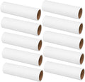 10rolls Wide Surface Roller Lint Roller Refills Extra Sticky for Upholstery Pet Hair Remover Hair Stick Replacement Parts White