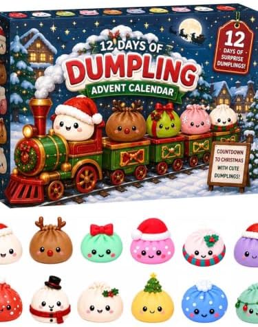 Squishy Advent Calendar 2026, 12 Day Christmas Countdown Calendar for Adult