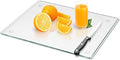 Mymonfif Tempered Glass Cutting Board for Kitchen, Clear Glass Board for Countertop, with Non-Slip Feet, Heat Resistant, Extra Large Size 18x24" 1Pcs