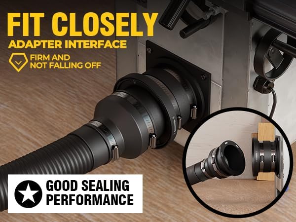Magnetic Dust Collector Fittings for 4 inch Woodwork Shop Vacuums Dust Hose
