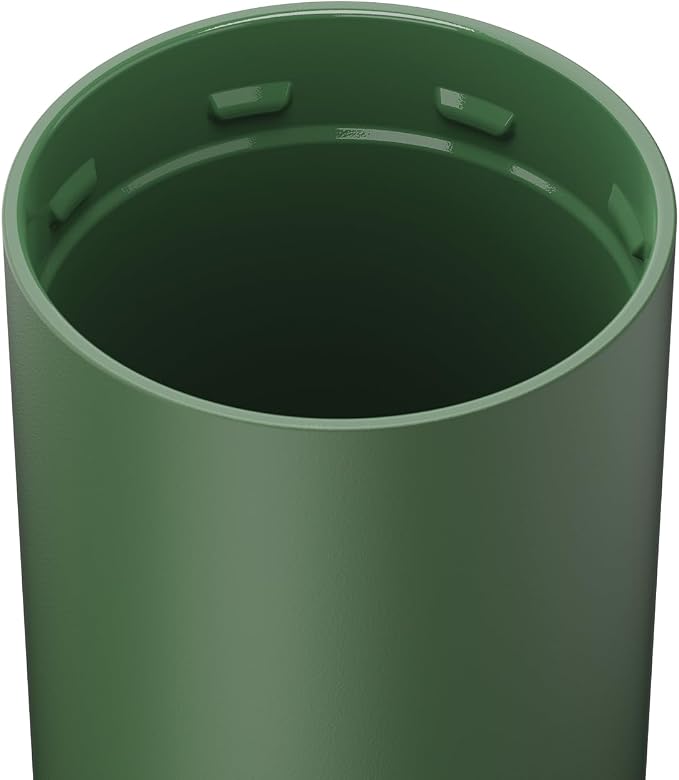 BrüMate Strova 18oz 100% Leakproof Insulated Coffee Mug | Ceramic-Lined Interior | Built-In Silicone Sleeve for Travel | Locking Flip Lid (OD Green)