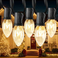 Minetom C9 Christmas Lights, 50FT 50LED C9 Vintage String Lights Outdoor