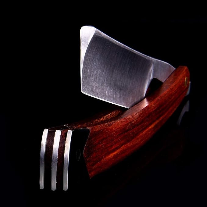 Grandslam Men Straight Shaving Razor Badger Hair Brush Stand Holder Leather Strop Soap Bowl