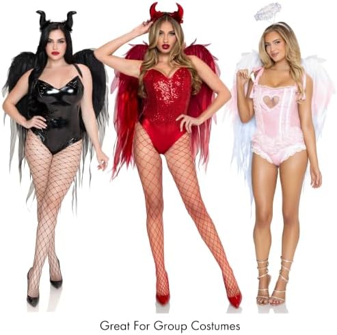 Leg Avenue Ombre Devil Wings & Horn Headband Costume Accessories Set Red