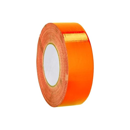 PSBM Orange Packing Tape, 12 Rolls, 2 Mil Thick, 1.88 Inch Wide, 110 Yards Per Roll, Total 1320 Yards, Colored Tape for Sealing Cartons, Packaging, Shipping & Moving