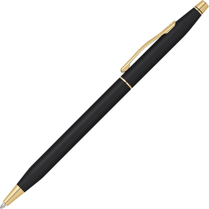 Cross Classic Century Classic Black Ballpoint Pen - Refillable Pen for Effortless Writing - Black Ink - Durable Construction - Premier Distinctive Look - Gift-Ready