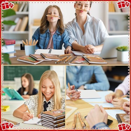 Gueevin 72 Pcs/36 Set Inspirational Notebook Pen Gifts Bulk, Cute