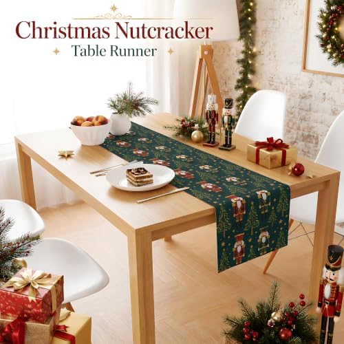 Christmas Decorations - Nutcracker Christmas Table Runner Home Party Decor