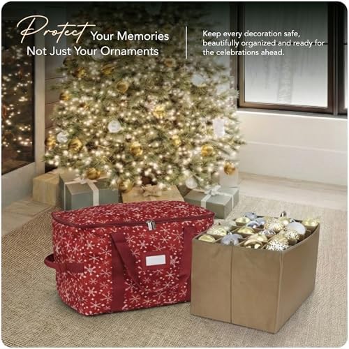 Covermates Adjustable Ornament Storage Bag, 19.25" W x 13" D x 12.5" H