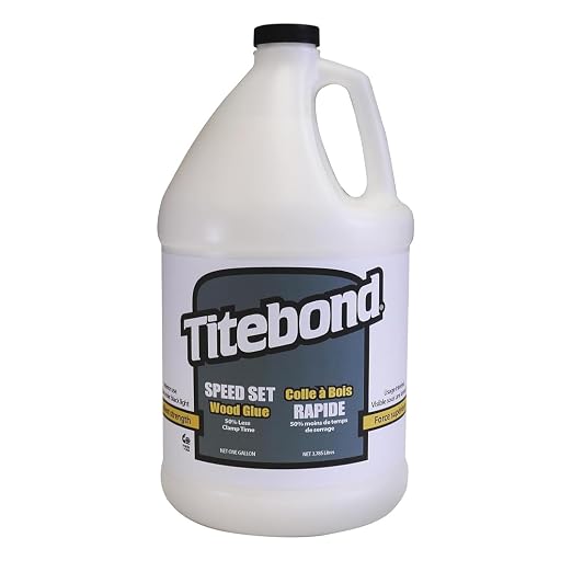 Titebond Speed Set Wood Glue 1 Gal. – Fast-Setting PVA Adhesive with 15-Minute Clamp Time – 4366