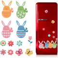 Easter Magnets for Fridge & Car - 12Pcs Glow in The Dark Bunny & Egg Decor Set, Spring & Easter Party Favors, Refrigerator Magnets, Car Decals for Kids & Adults (A)