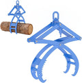 Automatic Log Tongs for Tractor - Heavy Duty 4-Claw Log Grapple with Auto-Latch & 360° Rotating Hook for ATV, Skid Steer, Forklift, Capacity 3300lbs