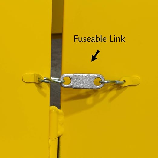 Jamco 60 Gallon Steel Flammable Safety Cabinet, Self-Closing Doors, Yellow | All-Welded Double-Wall Steel Flammable Storage Cabinet, Lockable Doors, 34"W X 34"D X 65"H, Osha & Fm Certified, Made In Usa
