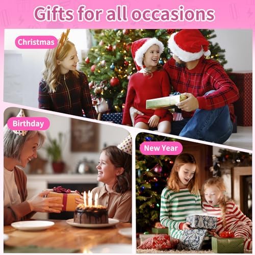 Handheld Game for Kids -Preloaded 220 Retro Video Games, Portable Gaming Player with Rechargeable Battery 3.0" LCD Screen, Mini Arcade Electronic Toy Gifts for Boys Girls (Pink)