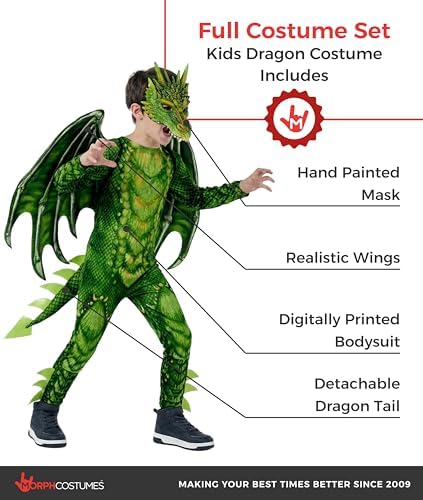 Morph Dragon Costume Kids, Dragon Wings, Halloween Costumes for Kids