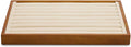 Oirlv 8 Line Wood Ring Storage Tray Jewelry Drawer Organizer Showcase Ring Earrings Display Holder(Creamy-white)