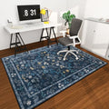 chakme Office Chair Mat for Hardwood Floor, 72"x48" Easy Glide Computer Desk Mat Protector for Rolling Chair Under Desk Rug Nonslip Backing, Machine Wash, (Floral)