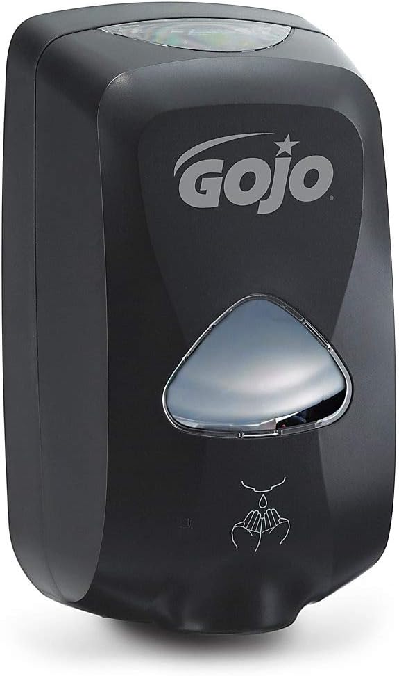 GOJO TFX Touch-Free Foam Hand Soap Dispenser, Black, for 1200 mL GOJO TFX Foam Hand Soap Refills (Pack of 1) - 2730-12