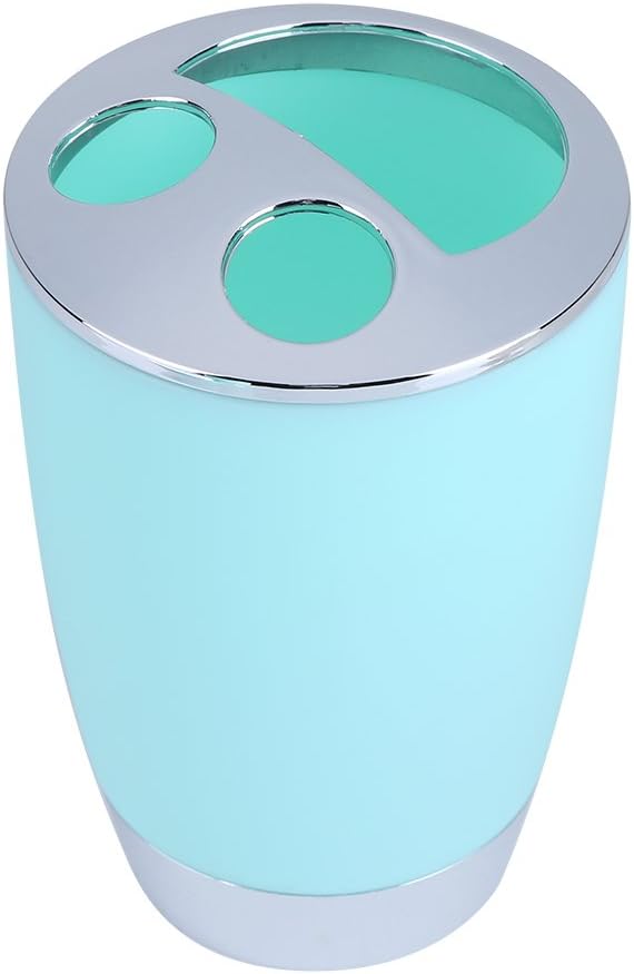 6-Piece Bathroom Accessory Set – Resin Soap Dish, Cup, Toothbrush Holder, Bin, Sanitizer Bottle & Toilet Brush