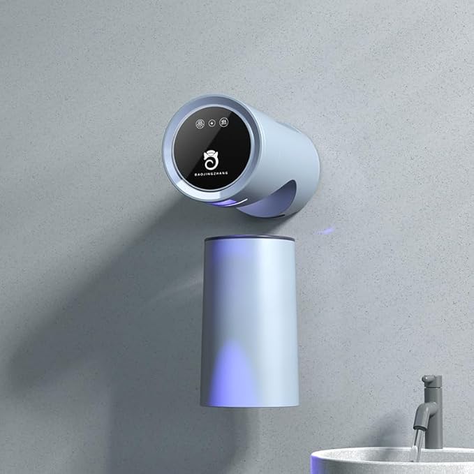 Toothbrush Cleaner & Toothbrush Holder, 3-in-1 UV Toothbrush Sanitizer with Magnetic Cup Holder and Toothpaste StorageDual Mode Drying, 120s Quick Clean (Blue)