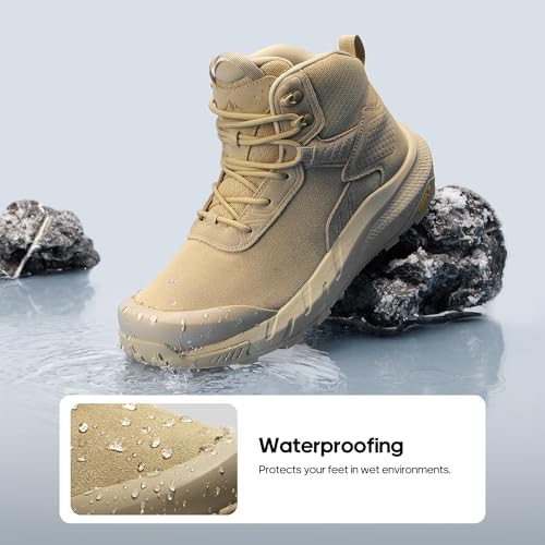 NORTIV 8 Men's Waterproof Military Tactical Work Boots