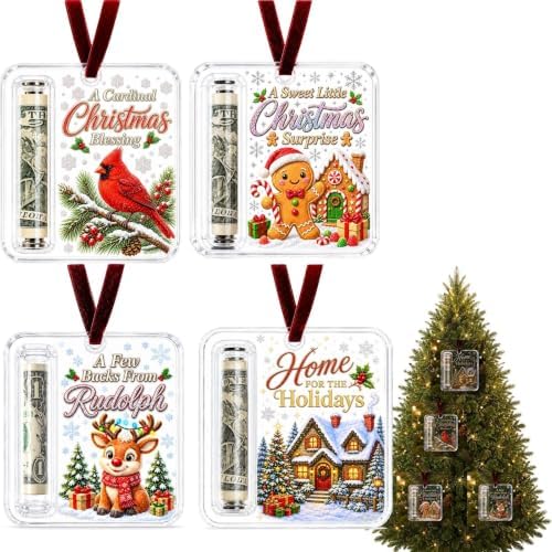 14Pcs Christmas Money Holders for Cash, Cash Gift Holder Ornament