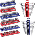 WORKPRO 8-Piece Magnetic Socket and Wrench Organizer Set