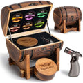 INSISART Whiskey Smoker Kit, Old fashioned Smoker Kit with Barrel,Charred