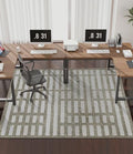 chakme Office Chair Mat for Hardwood Floor, 72"x48" Easy Glide Computer Desk Mat Protector for Rolling Chair Under Desk Rug Nonslip Backing, Machine Wash, (Dark Brown Plaid)