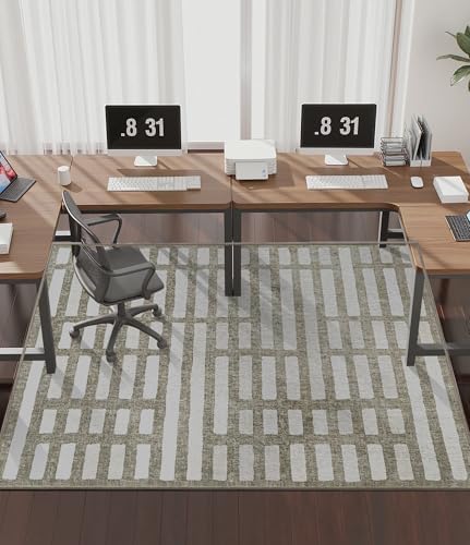 chakme Office Chair Mat for Hardwood Floor, 72"x48" Easy Glide Computer Desk Mat Protector for Rolling Chair Under Desk Rug Nonslip Backing, Machine Wash, (Dark Brown Plaid)