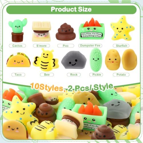 Thenshop 20 Pcs Appreciation Gifts for Coworkers Employees 10 Styles Mixed