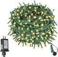 ASENEK Extra Long Christmas Decorative Outdoor String Light 197 Feet 600LED 8 Modes Indoor Lights with Timer, Outdoor Indoor Fairy Lights Christmas Tree Patio Garden Holiday Warm White