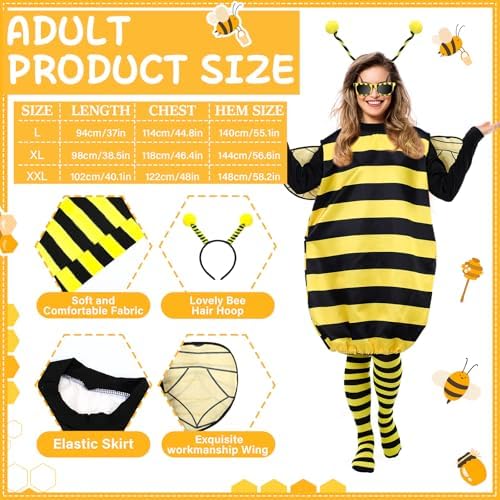 Halloween Couples Costumes Bee Costume Women Beekeeper Suit Adult