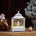 Christmas Snow Globe Lantern，White‑Snowman & Kids