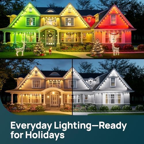 Linkind Permanent Outdoor Lights for House HP5, 150ft RGBTW Eave Lights