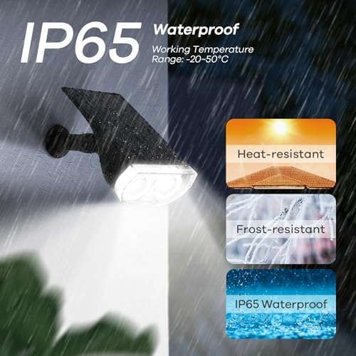 Linkind Solar Lights Outdoor Waterproof Landscape Spotlight Daylight 4 Pack