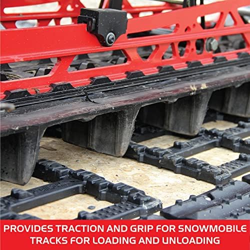 Caliber TraxGrabber Snowmobile Trailer Traction System – Easy Loading, 4-Pack
