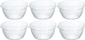 HARIO KB-40-BK One-Mouth Bowl, 13.5 fl oz (400 ml), Made in Japan, Heat Resistant Glass, Set of 6, Clear