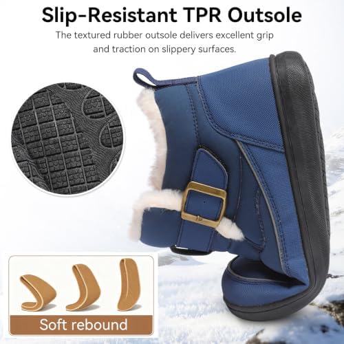XIHALOOK Womens Snow Boots Winter Waterproof Mid-Calf Boots