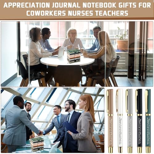 Kosiz 20 Pcs Employee Appreciation Gift Bulk Notebook Pen, Morandi, Proud