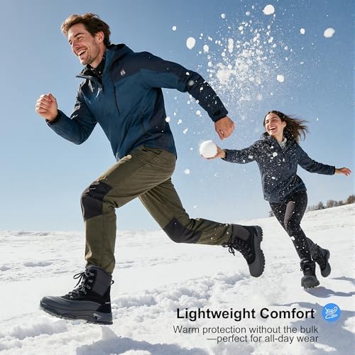 Men's Insulated Winter Snow Boots Waterproof