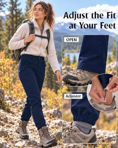 Women's Fleece-Lined Softshell Hiking Pants